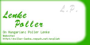 lenke poller business card